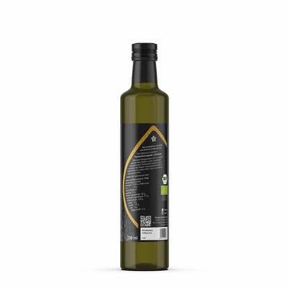 Produktbild nigellio Bio-Schwarzkümmelöl Orange-Minze Rückseite