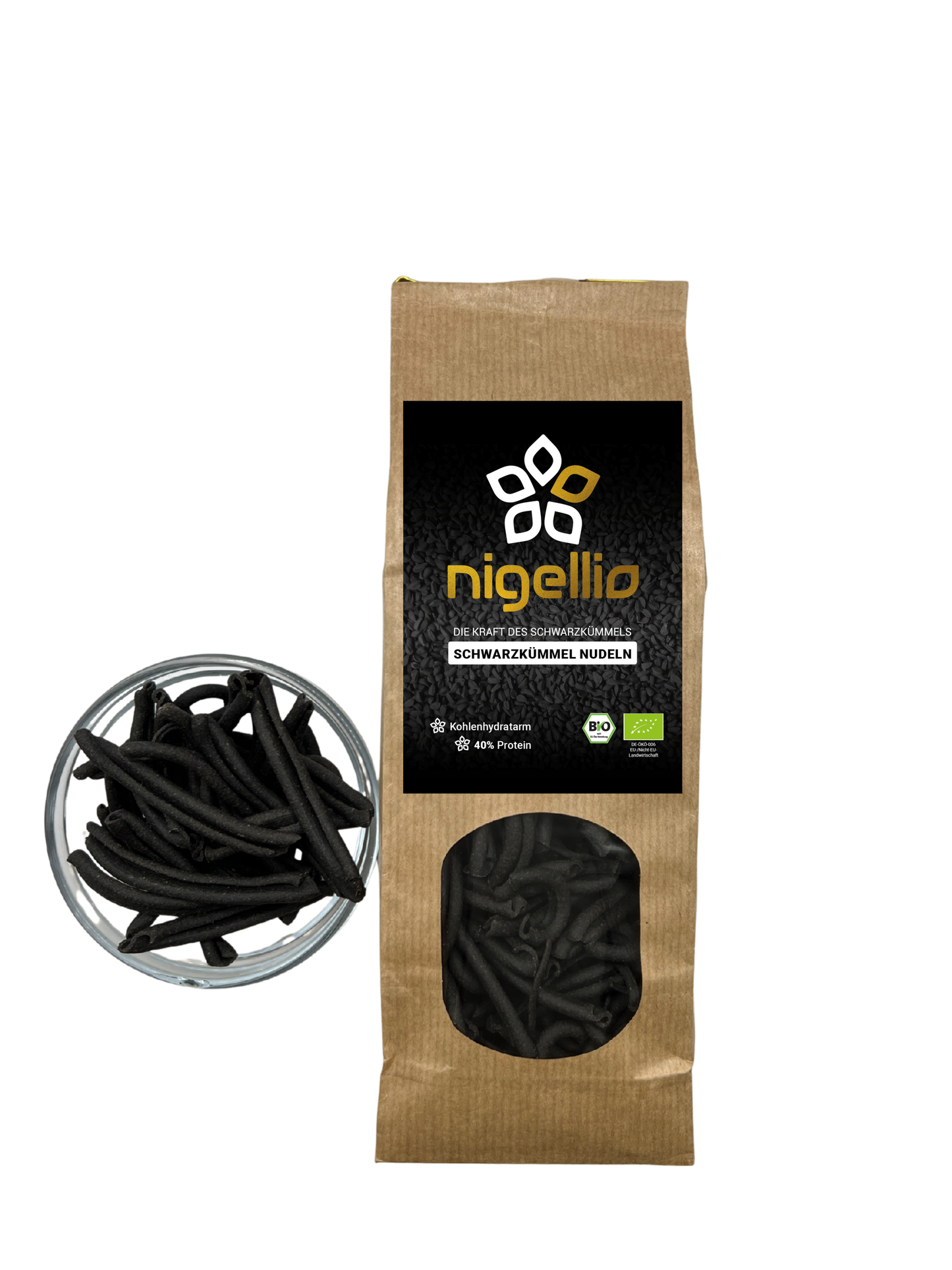 Schwarzkümmel-Nudeln | Lower Carb - High Protein